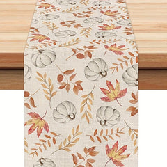Watercolor Pumpkin Table Runner - Autumn Home Decor