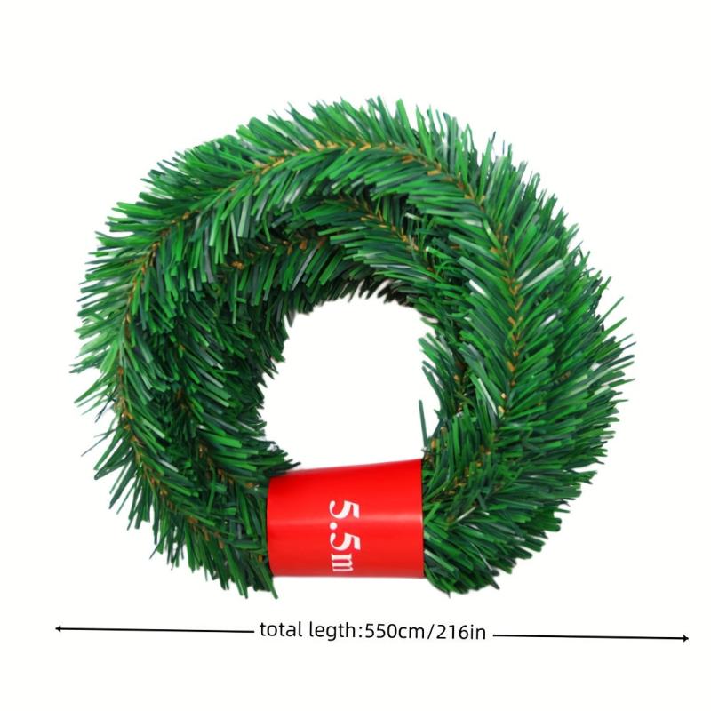 18ft Christmas Pine Garland Greenery Holiday Wedding Decoration