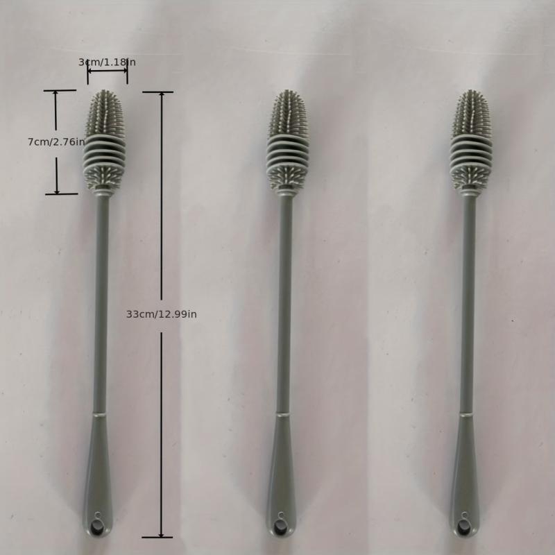 3pcs Long Handled Cup Brush Insulated Wine Cup Cleaning Gods Multi
