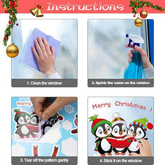 182pc Christmas Supplies Hotel Window Decoration Stickers