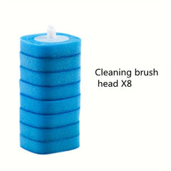Disposable Toilet Brush & 8 Brush Refills Set Cleaning Bathroom