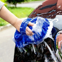Car Hand Soft Towel Microfiber Chenille Washing Gloves Coral Fleece Gloves