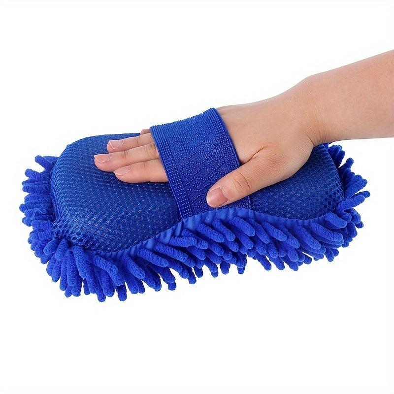 Car Hand Soft Towel Microfiber Chenille Washing Gloves Coral Fleece Gloves