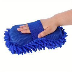Car Hand Soft Towel Microfiber Chenille Washing Gloves Coral Fleece Gloves