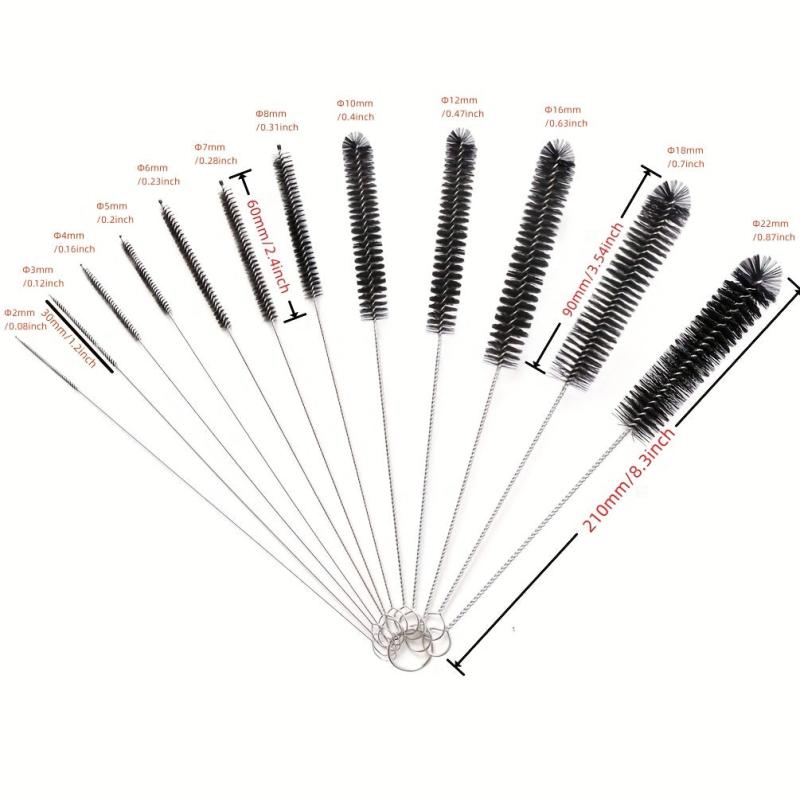 12pcs Reusable Straw Cleaning Brushes Long Straw Cleaning Brush