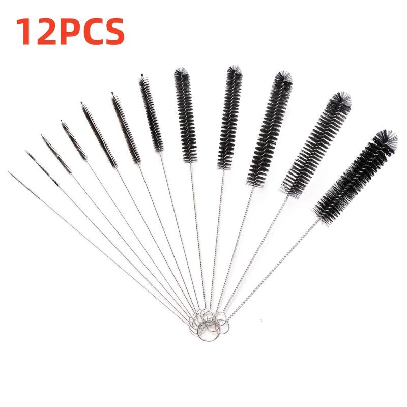 12pcs Reusable Straw Cleaning Brushes Long Straw Cleaning Brush