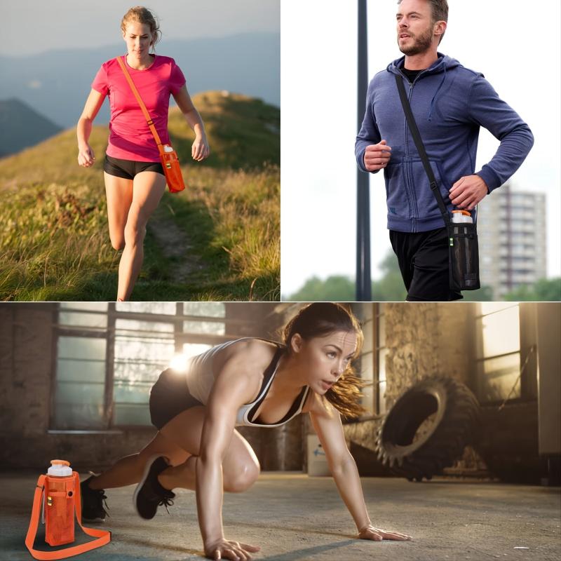 2pcs Crossbody Strap Bag Water Bottle Holder For Outdoor Sports