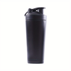 Thermal Protein Shaker Bottle Double Walled Stainless Steel Insulated Vacuum Fla