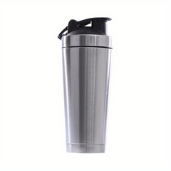 Thermal Protein Shaker Bottle Double Walled Stainless Steel Insulated Vacuum Fla
