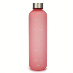 1000ML Water Bottle Time Marker BPA Free Reusable Leakproof