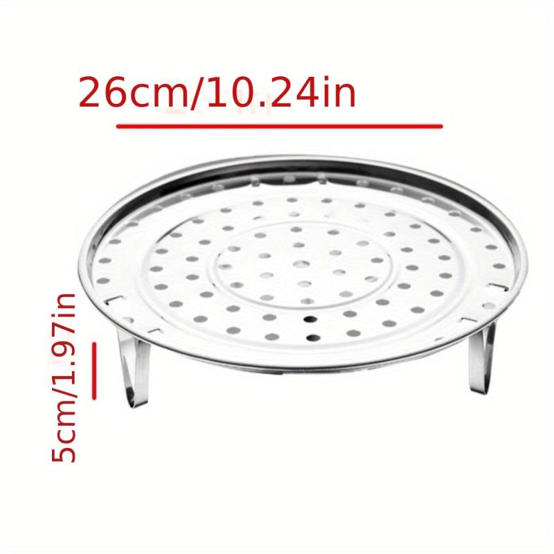 1pc Steamer Rack Round Stainless Steel Steaming Stand