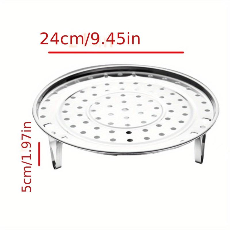 1pc Steamer Rack Round Stainless Steel Steaming Stand