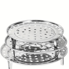 1pc Steamer Rack Round Stainless Steel Steaming Stand