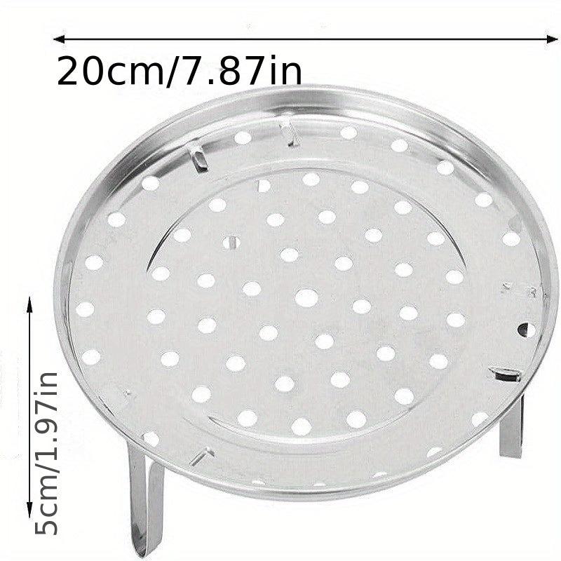 1pc Steamer Rack Round Stainless Steel Steaming Stand