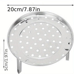 1pc Steamer Rack Round Stainless Steel Steaming Stand