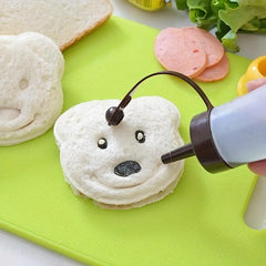 Bear Sandwich Cutter & Sealer Non Stick Cookie Cutter Candy Mold Biscuit