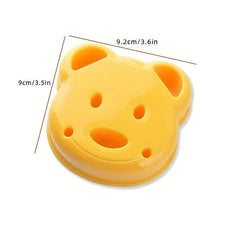 Bear Sandwich Cutter & Sealer Non Stick Cookie Cutter Candy Mold Biscuit