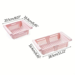 Retractable Refrigerator Fresh Storage Box Shelf Drawer