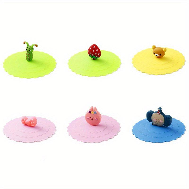 Silicone Cup Cover Leak-proof Dustproof for Tea Water Cup Sealed Bowl Lid