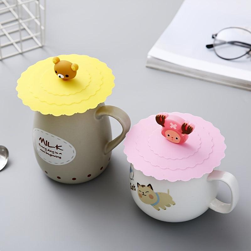 Silicone Cup Cover Leak-proof Dustproof for Tea Water Cup Sealed Bowl Lid