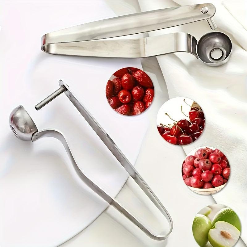Stainless Steel Cherry Pitter Tool, Seed Remover Fruit Corer
