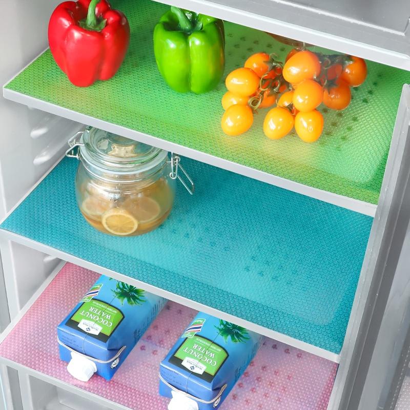6 Pcs Refrigerator Liners Washable Kitchen Accessories Organization