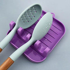 Pot Lid Stand Spoon Rest Holder Kitchen Storage Shelf