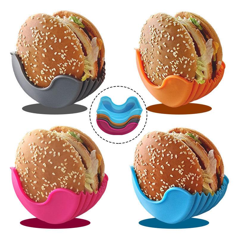 Adjustable Silicone Hamburger Holder Hygienic Dishwasher Safe