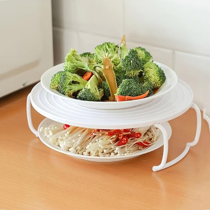 Multifunctional Microwave Rack Tray with Handle for Cooking