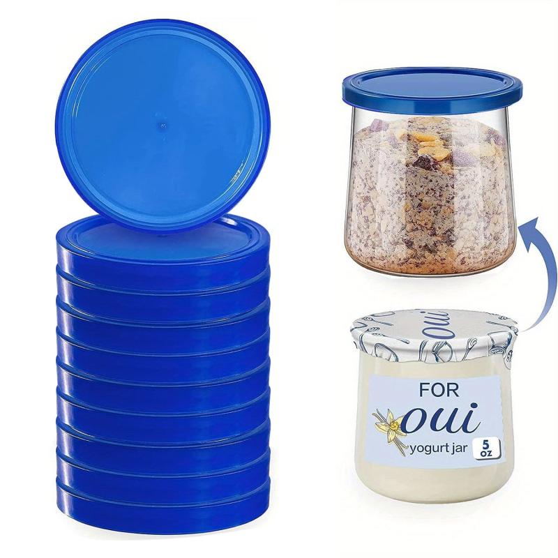 Clear Plastic Yogurt Jar Lids for Oui Yogurt Containers