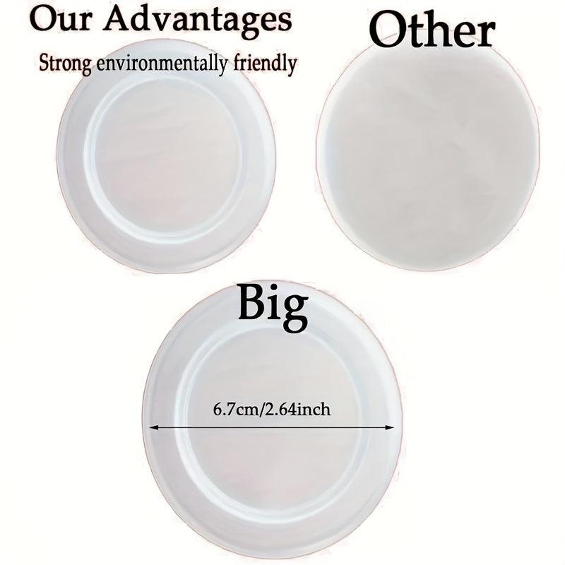 Clear Plastic Yogurt Jar Lids for Oui Yogurt Containers