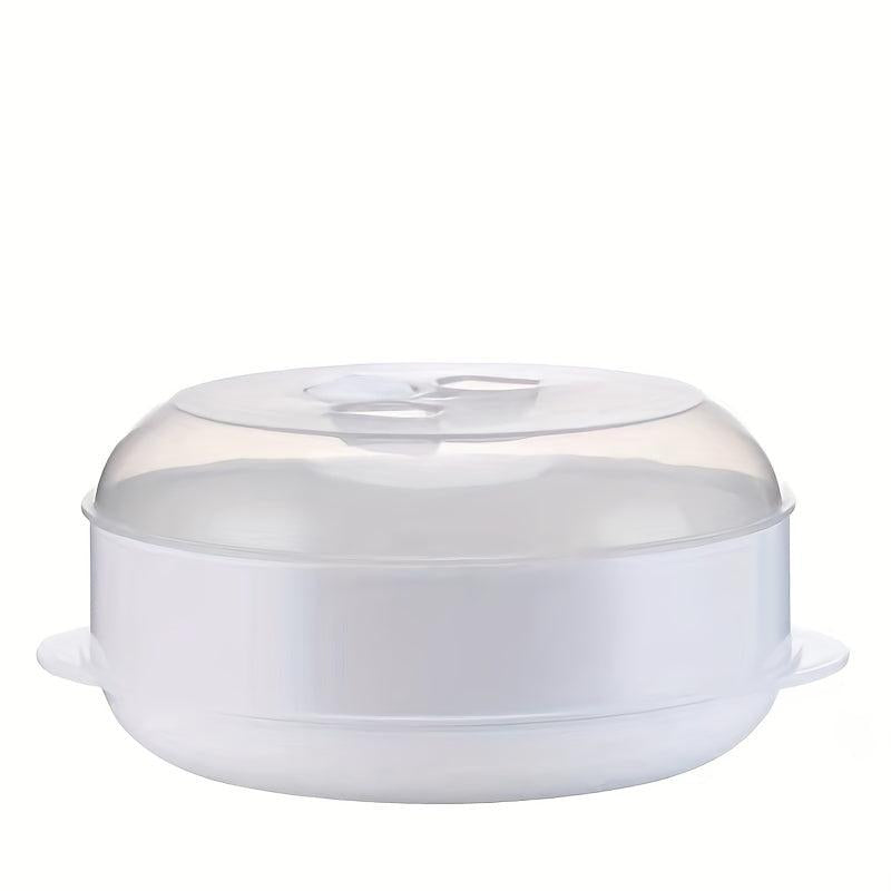 Microwave Steamer 26x42cmx10 Heat Resistant Cooker with Strainer and Lid