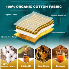 3pcs Beeswax Food Wraps Eco Friendly Biodegradable Zero Waste