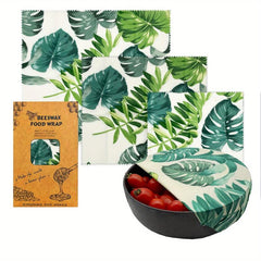 3pcs Beeswax Food Wraps Eco Friendly Biodegradable Zero Waste