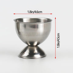 Stainless Steel Egg Cup Round Egg Holders Mini Egg Tray