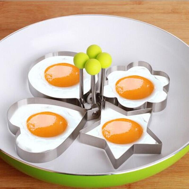 Stainless Steel Egg Mold Pancake Maker Cooking Ring With Handle