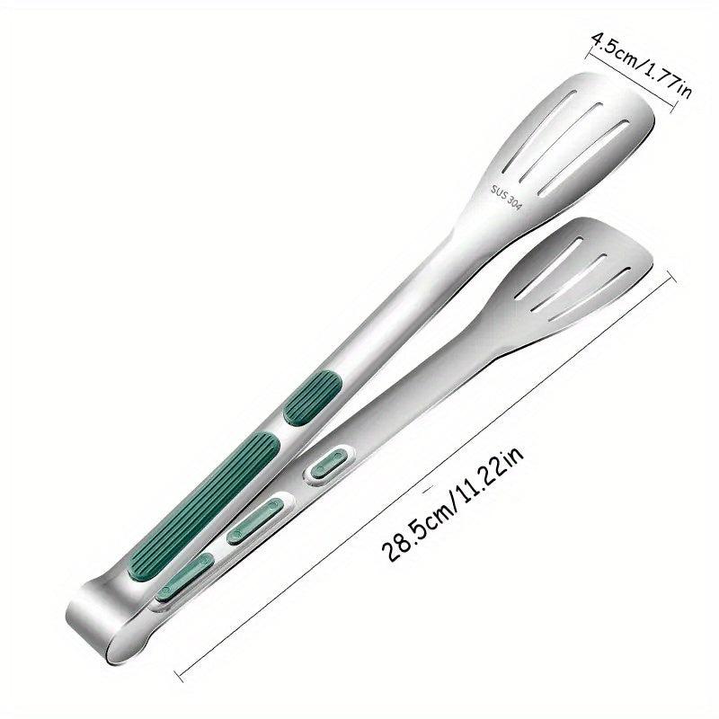 Stainless Steel Food Tongs Non Slip Meat Salad Bread Serving Clip Barbecue Grill