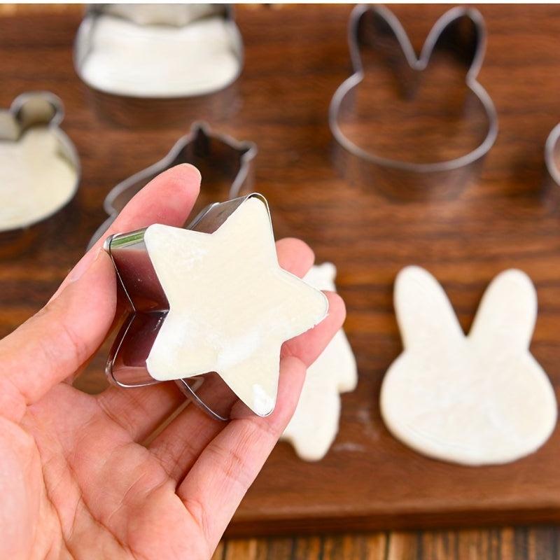 12pcs Stainless Steel Cartoon Stamping Mold for Kids Biscuits Artwork