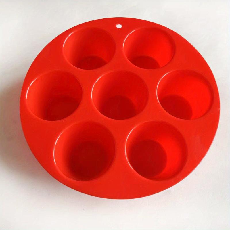 Instant Pot Silicone Egg Bites Pan With Lid 6 & 8 Quart Red