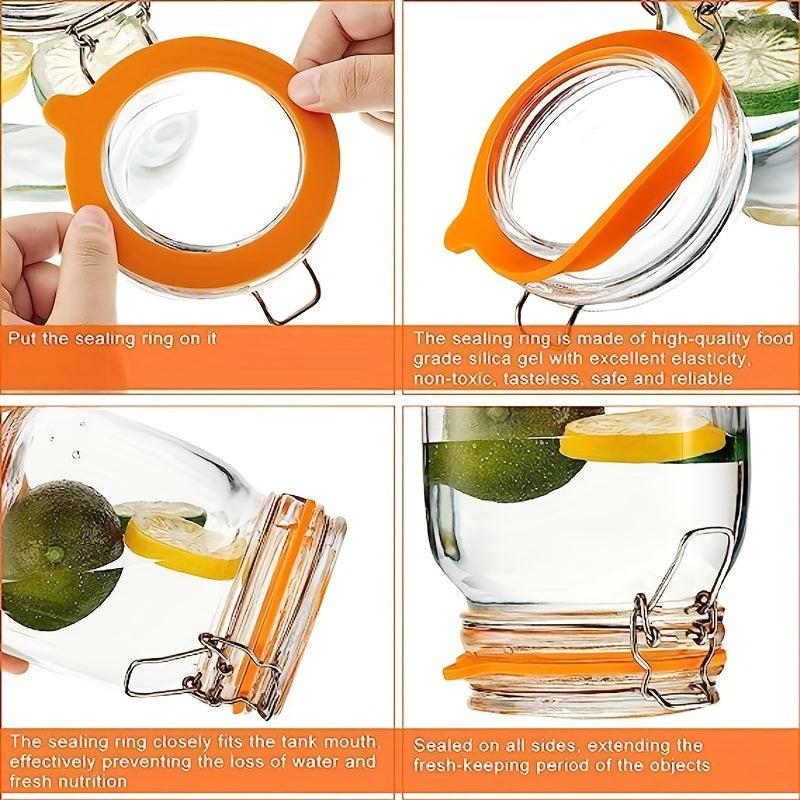 Silicone Jar Gaskets Replacement Seals Leakproof Silicone Rep