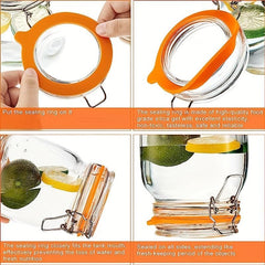 Silicone Jar Gaskets Replacement Seals Leakproof Silicone Rep