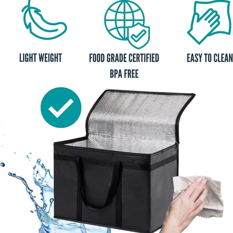 Large Insulated Picnic Bag Aluminum Foil Outdoor Cooler
