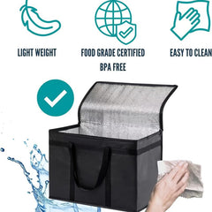 Large Insulated Picnic Bag Aluminum Foil Outdoor Cooler