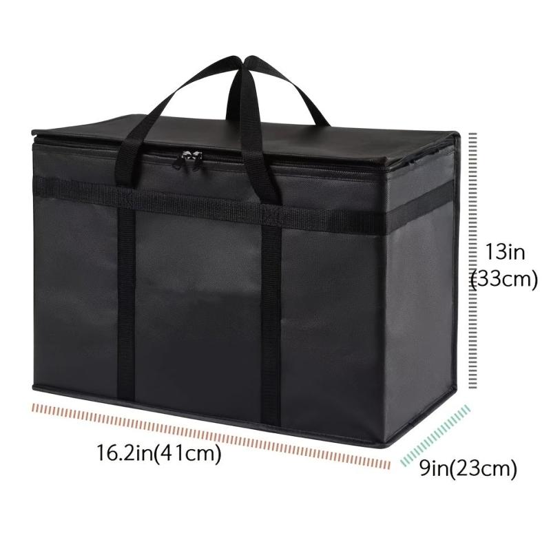 Large Insulated Picnic Bag Aluminum Foil Outdoor Cooler