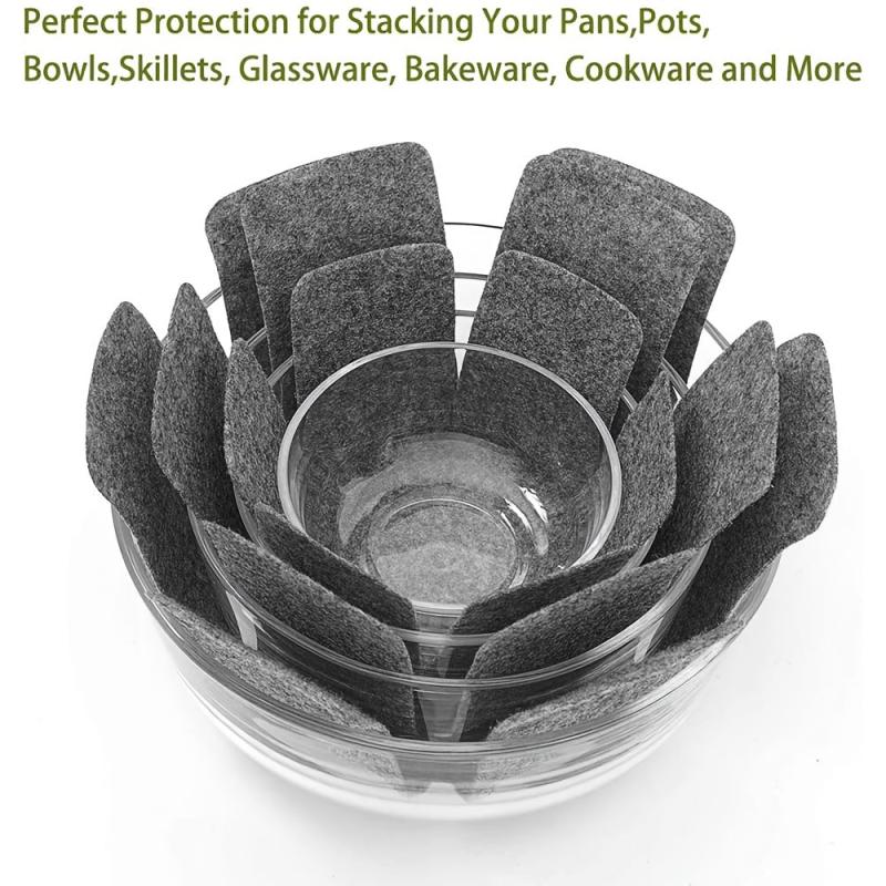 6pcs Pot Pan Protectors 3 Sizes Dividers Separators Pads