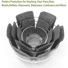 6pcs Pot Pan Protectors 3 Sizes Dividers Separators Pads