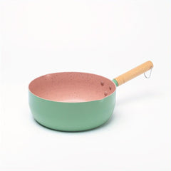 1pc Non Stick Aluminum Maifan Stone Snow Pan for Cooking Noodles Milk Soup