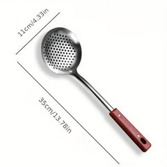 Stainless Steel Colander Skimmer Spoon Sieve Filter Spoon