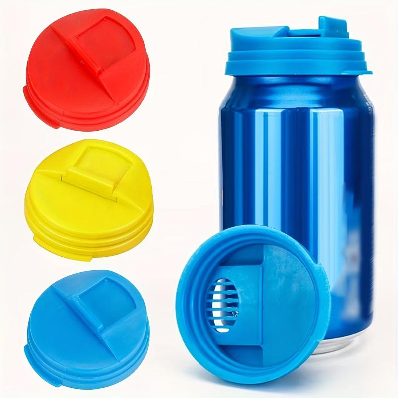 Silicone Can Lid Leakproof Cap Reusable Cover for Carbonated Water or Drink Caps