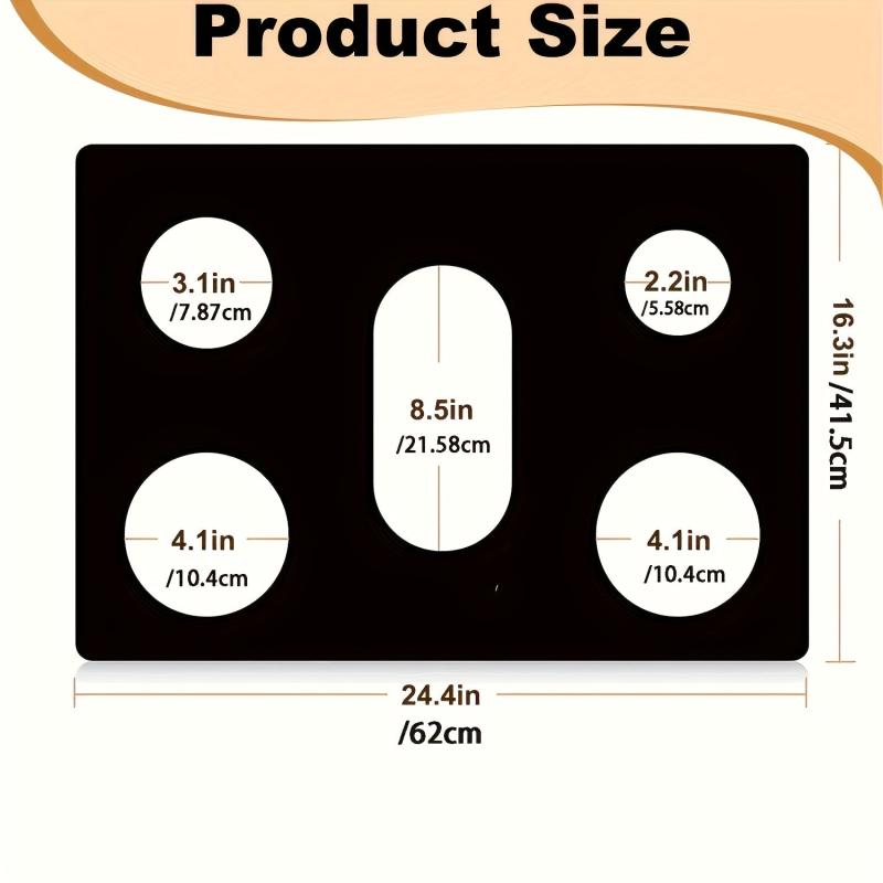 Non Stick Gas Stove Top Protectors 62 X 41 Reusable Oven Liners